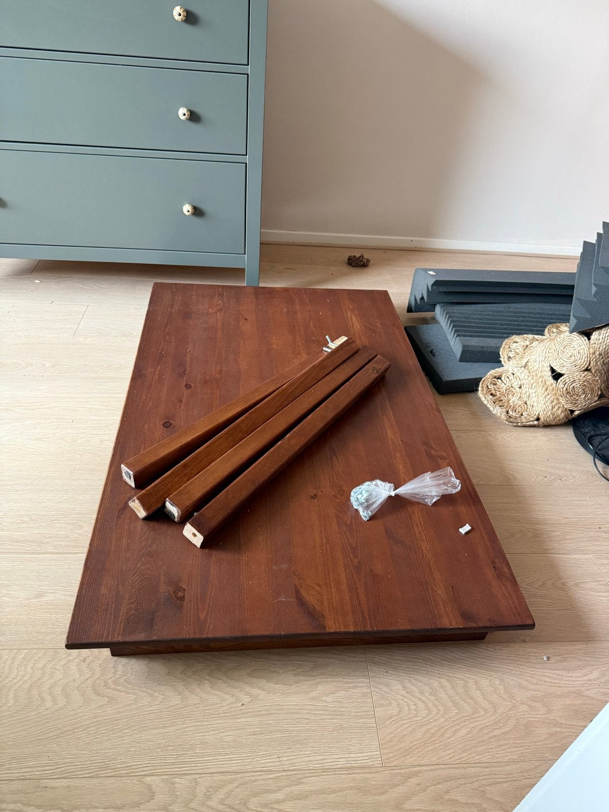 Ikea Ingo eettafel/bureautafel - massief grenen, Gebruikt, 100 tot 150 cm, Vier personen, Grenenhout