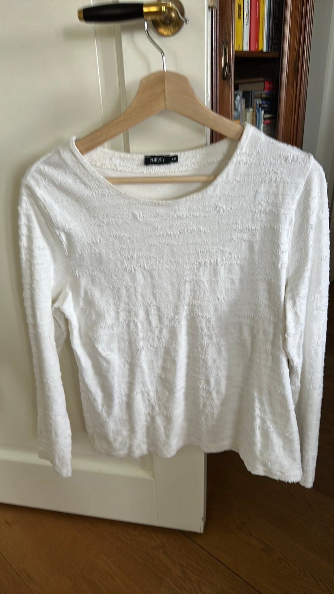 Leuk Purdey wit truitje als nieuw maat xxl wit elsdtisch, Ophalen of Verzenden, Zo goed als nieuw, Maat 46/48 (XL) of groter, Wit
