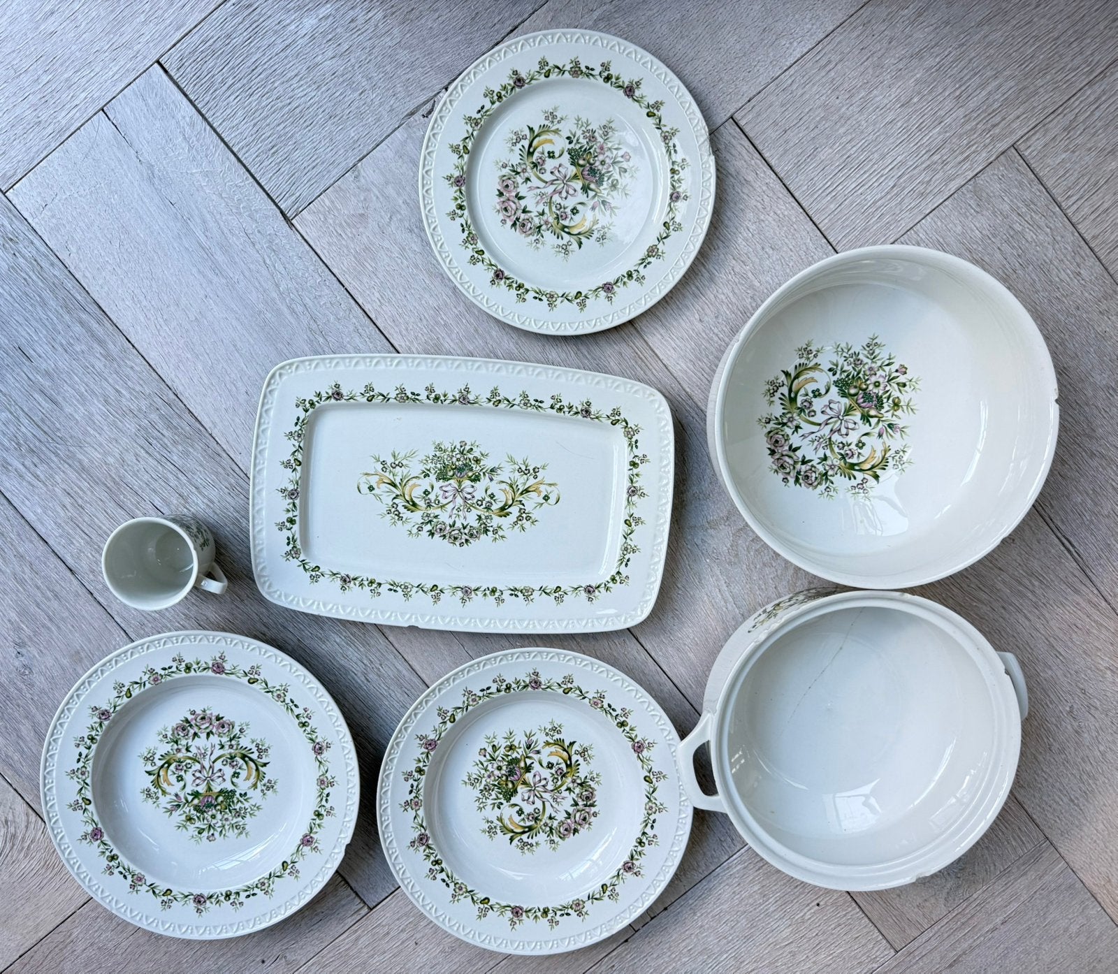 Villeroy & boch Trianon servies, Luxemburg editie, Ophalen, Gebruikt, Porselein, Overige stijlen