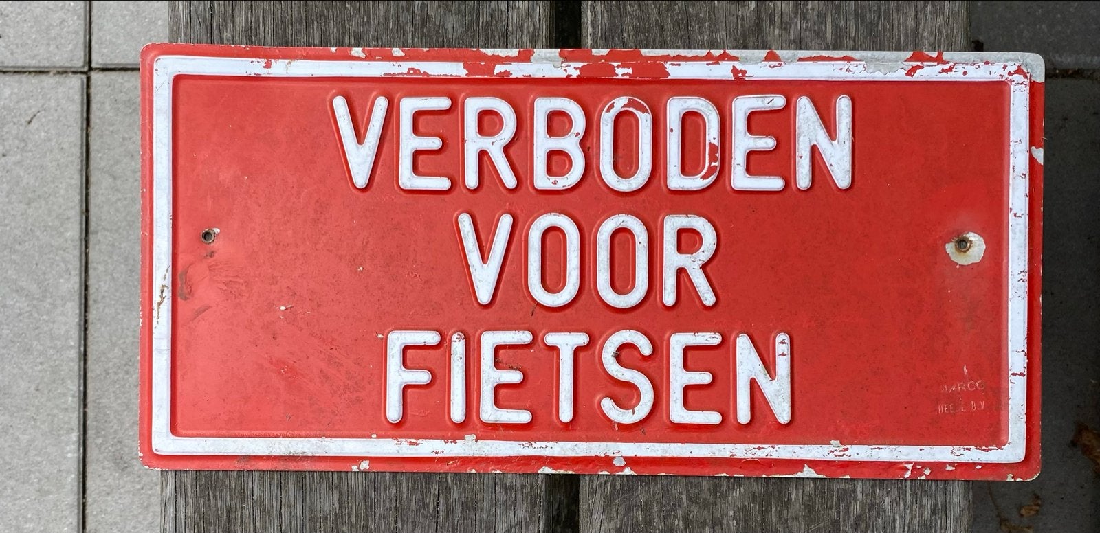 Bordje verboden voor fietsen, Ophalen of Verzenden