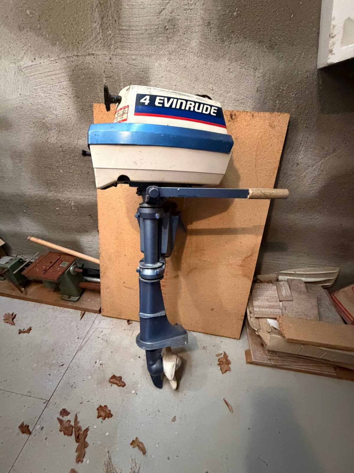 Evinrude 4 pk buitenboordmotor, Watersport en Boten, Ophalen, Zo goed als nieuw, Motor en Techniek, Zeilboot of Motorboot