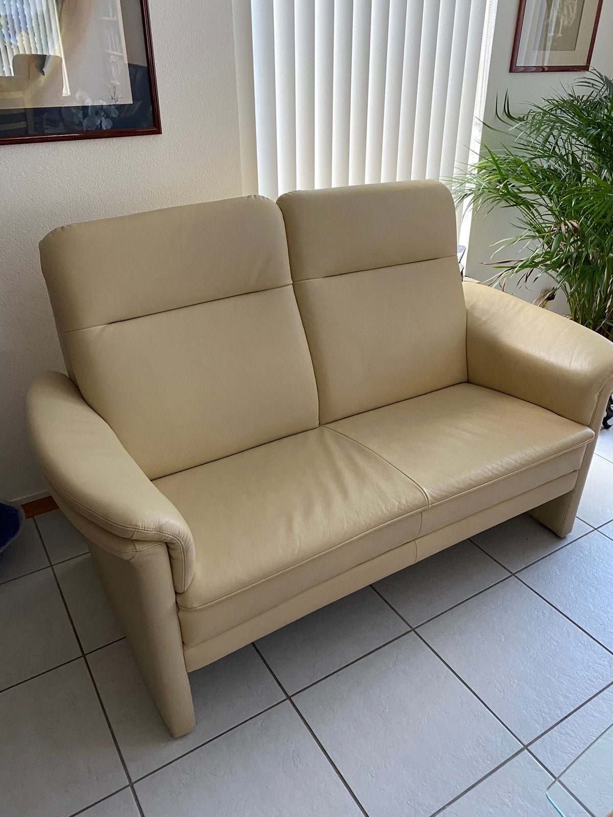 Bank leer van Prominent, Verzenden, 150 tot 200 cm, Tweepersoons, Leer