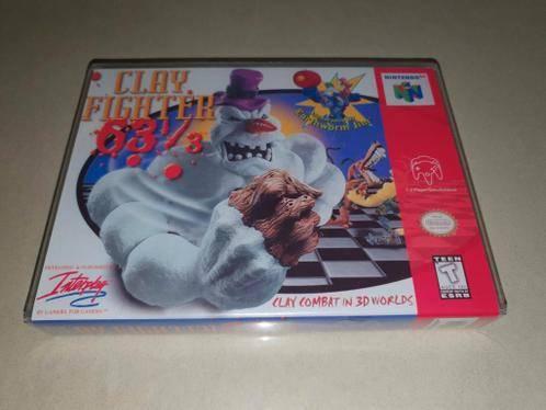 Clay Fighter 63 1/3 N64 Game Case, Spelcomputers en Games, Games | Nintendo 64, Vechten, Verzenden, 1 speler, Zo goed als nieuw