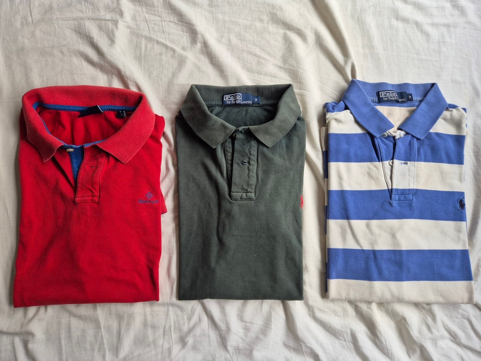 Polo's met korte mouw (Gant, Ralph Lauren), Ophalen, Polo Ralph Lauren, Gedragen, Meerkleurig