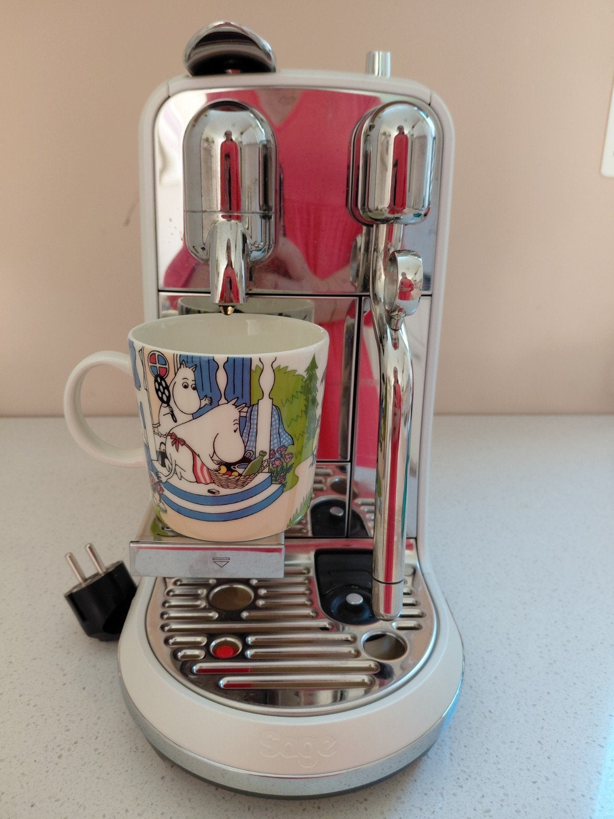 Sage Nespresso creatista plus Sea salt (wit), Witgoed en Apparatuur, Koffiezetapparaten, Ophalen, Koffiemachine