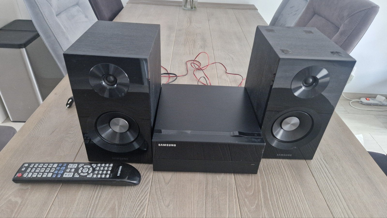 Samsung DVD-speler met boxen, Ophalen of Verzenden, Gebruikt, Overige merken, Dvd-speler