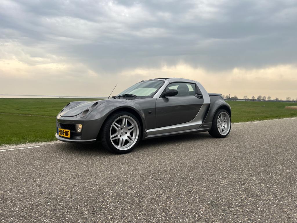 Smart Roadster 60KW | Grijs | BRABUS | bj 2003 | Leder, Auto's, Automaat, Achterwielaandrijving, Roadster, 23 €/maand