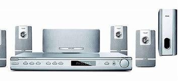 Philips surround system HTR 5000 inclusief standaard, Audio, Tv en Foto, Luidsprekers, Ophalen, Zo goed als nieuw, Subwoofer, Philips