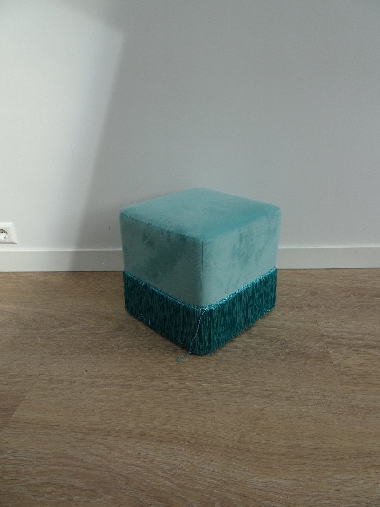 Leuke Poef / kinderzitje, Minder dan 50 cm, Gebruikt, Vierkant, Hout