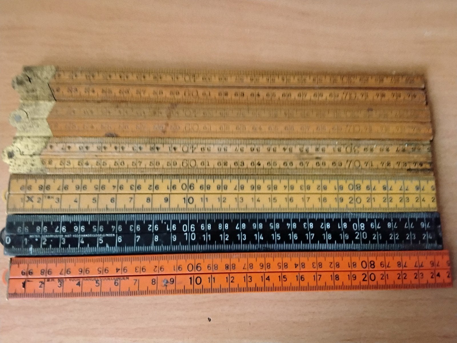 Vintage Duimstokken  - Set van 6, Antiek en Kunst, Ophalen of Verzenden