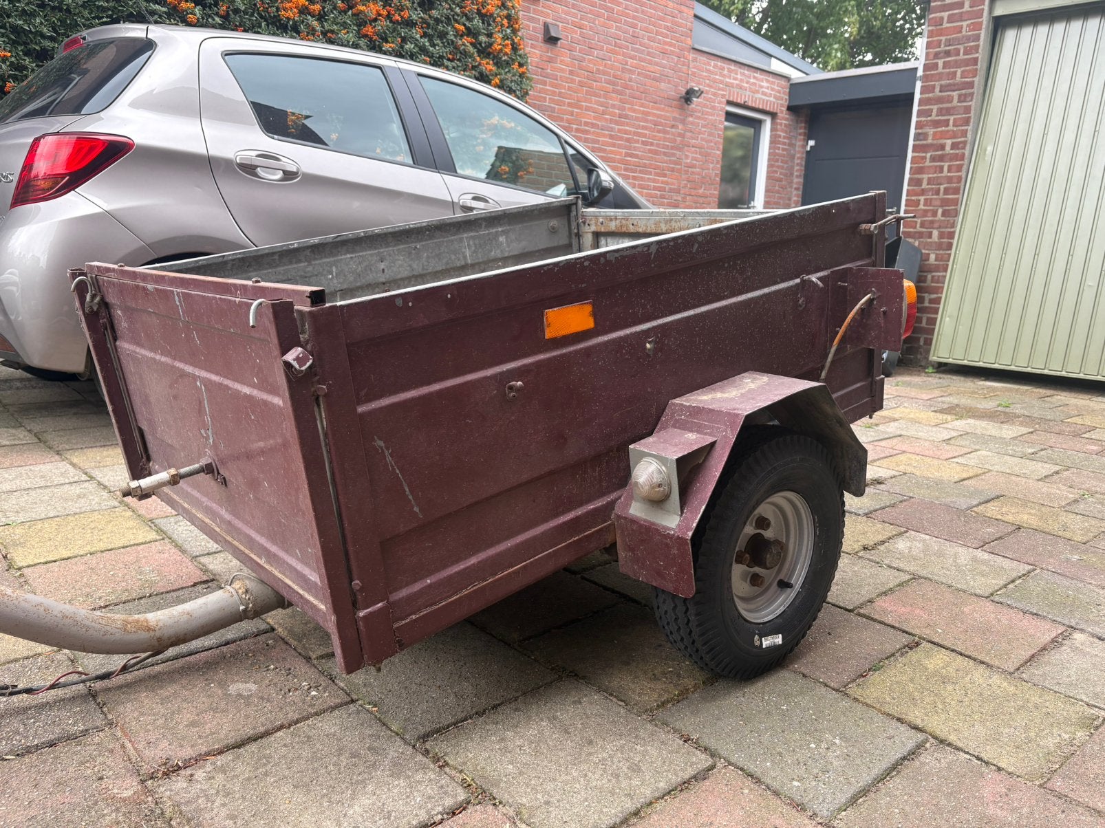 Kleine aanhangwagen / aanhanger, Ophalen, Gebruikt