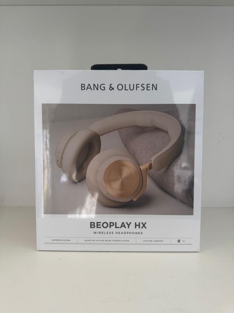BeoPlay HX koptelefoon Gold Tone Bang en Olufsen B&O, Overige merken, Info@bang-olufsen.dk, Nieuw, Ophalen of Verzenden