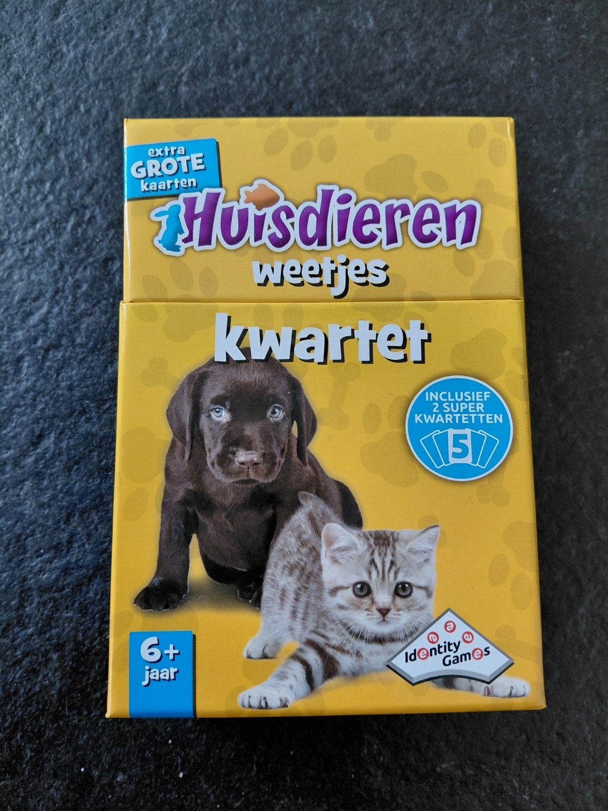 Huisdieren weetjes kwartet, Ophalen of Verzenden, Zo goed als nieuw, Kwartet(ten)
