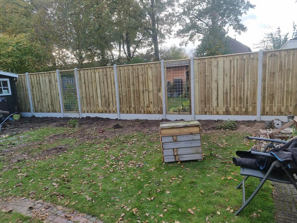 STUNT ACTIE – TIJDELIJK VOORDEEL!  douglas of grenen!, Tuin en Terras, Schuttingen, 1 tot 2 meter, 6 meter of meer, Nieuw, Ophalen of Verzenden