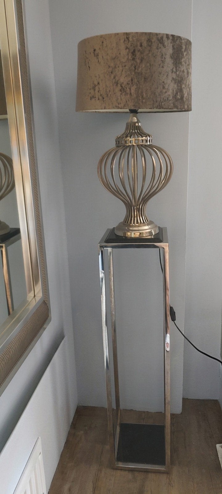 Eichholtz Schemerlamp + Console., Ophalen, Gebruikt, 100 tot 150 cm, E27 (groot)