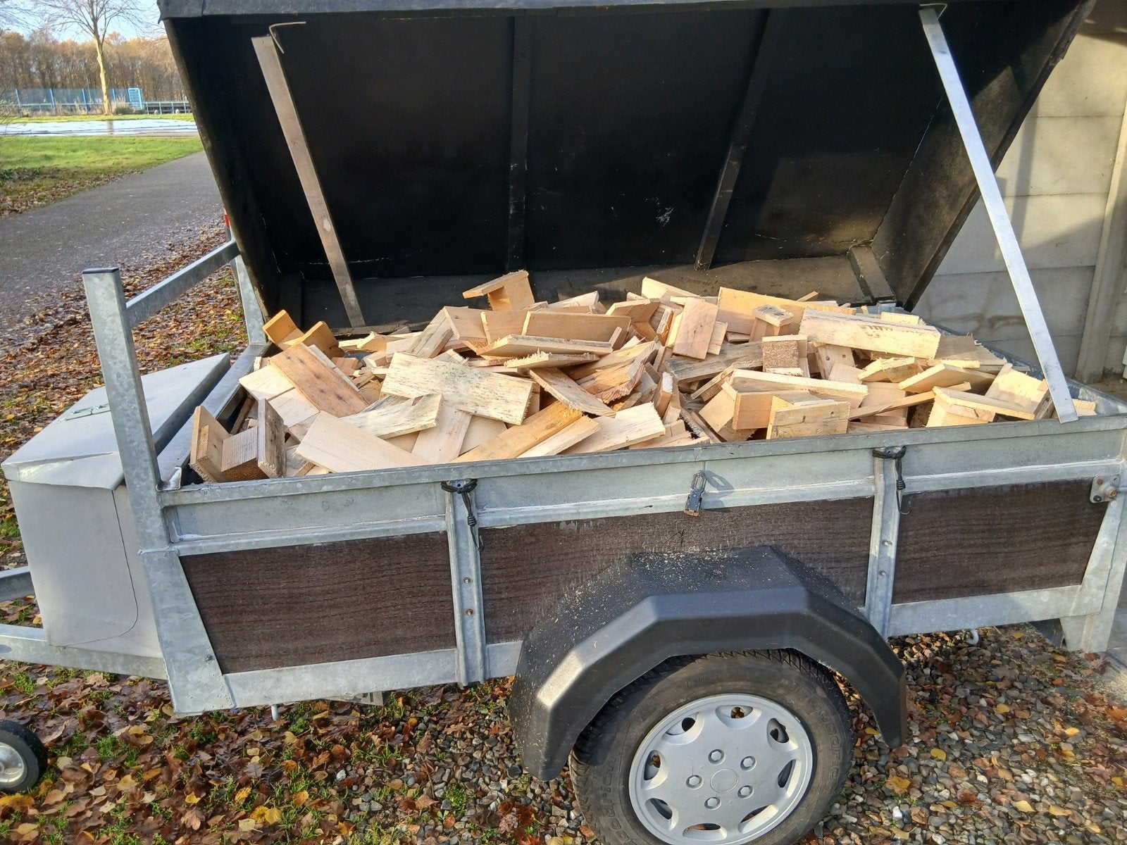 kachelhout vuurkorf, Minder dan 3 m³, Ophalen