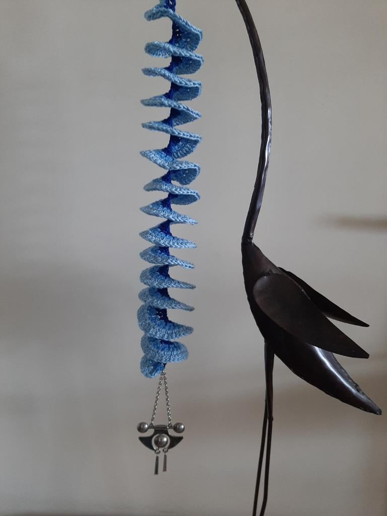 Handgemaakte gehaakte windspinner met metalen hanger, Ophalen of Verzenden, Nieuw