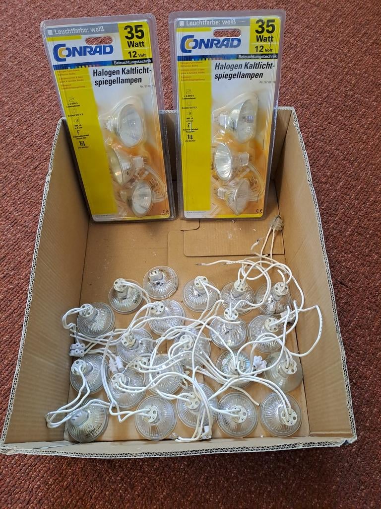 Halogeenlampen 12 volt, Ophalen, Zo goed als nieuw