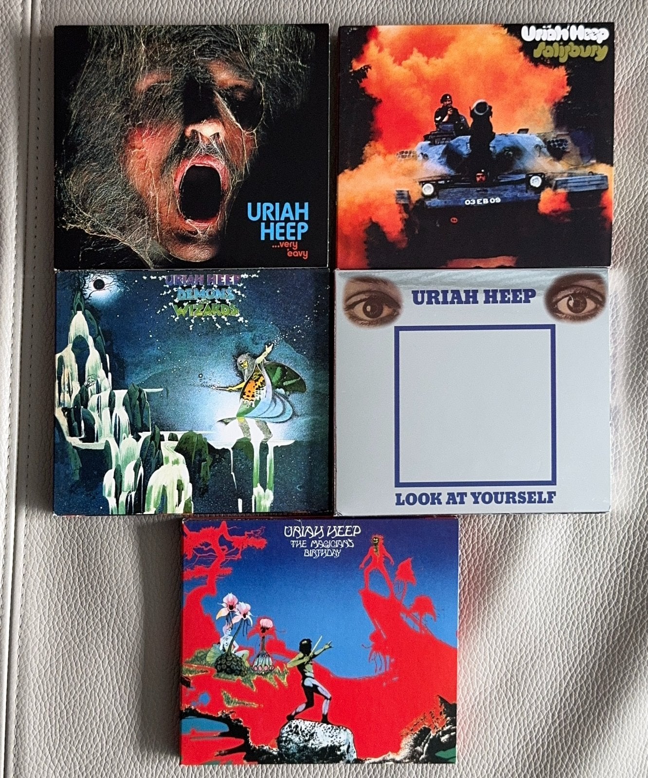 URIAH HEEP, 5 DeLuxe dubbel cd’s met heel veel bonustracks, Progressive Rock, Verzenden, Zo goed als nieuw, Bonusmateriaal