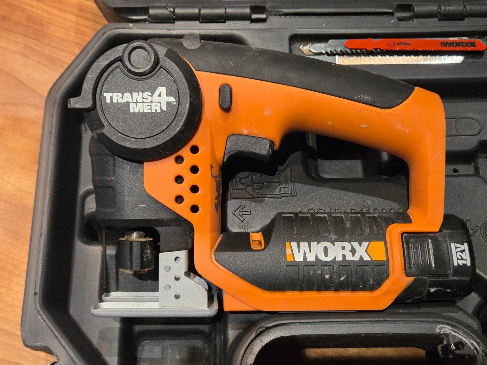Worx WX540 12V Accu Decoupeerzaag met Koffer, Minder dan 30 mm, Decoupeerzaag, Worx, Ophalen of Verzenden