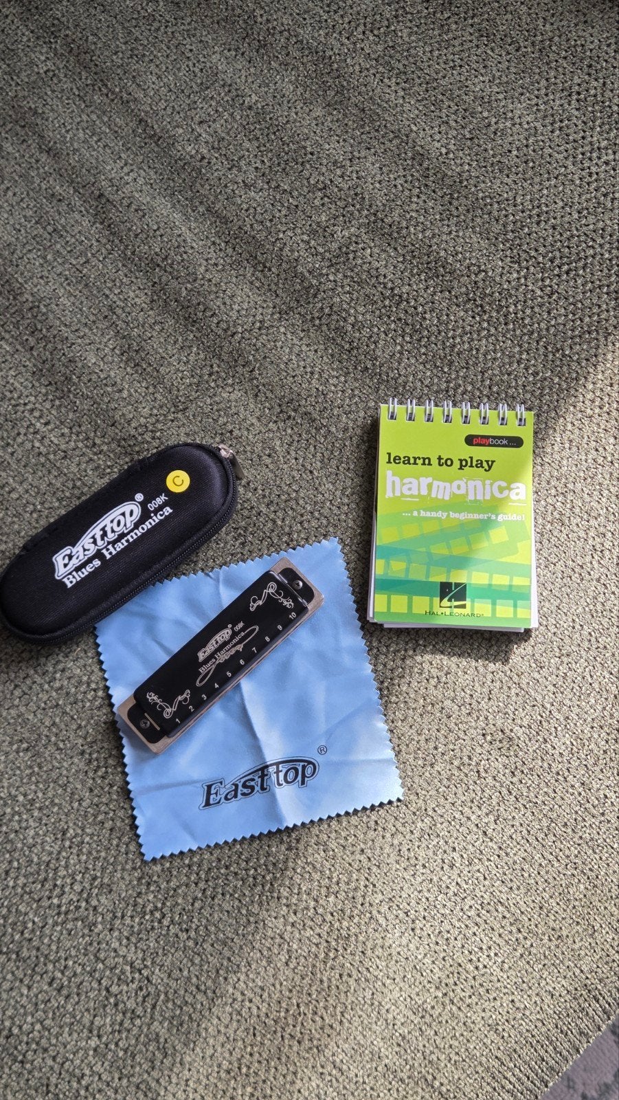 Easttop Mondharmonica met Oefenboek - C-toets, Muziek en Instrumenten, C-mondharmonica, Ophalen of Verzenden, Zo goed als nieuw