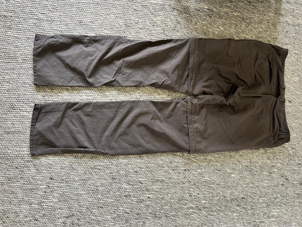 Fjallraven afritsbare outdoor broek - Grijs - Heren - Mt 54, Ophalen of Verzenden, Gedragen, Maat 52/54 (L), Grijs