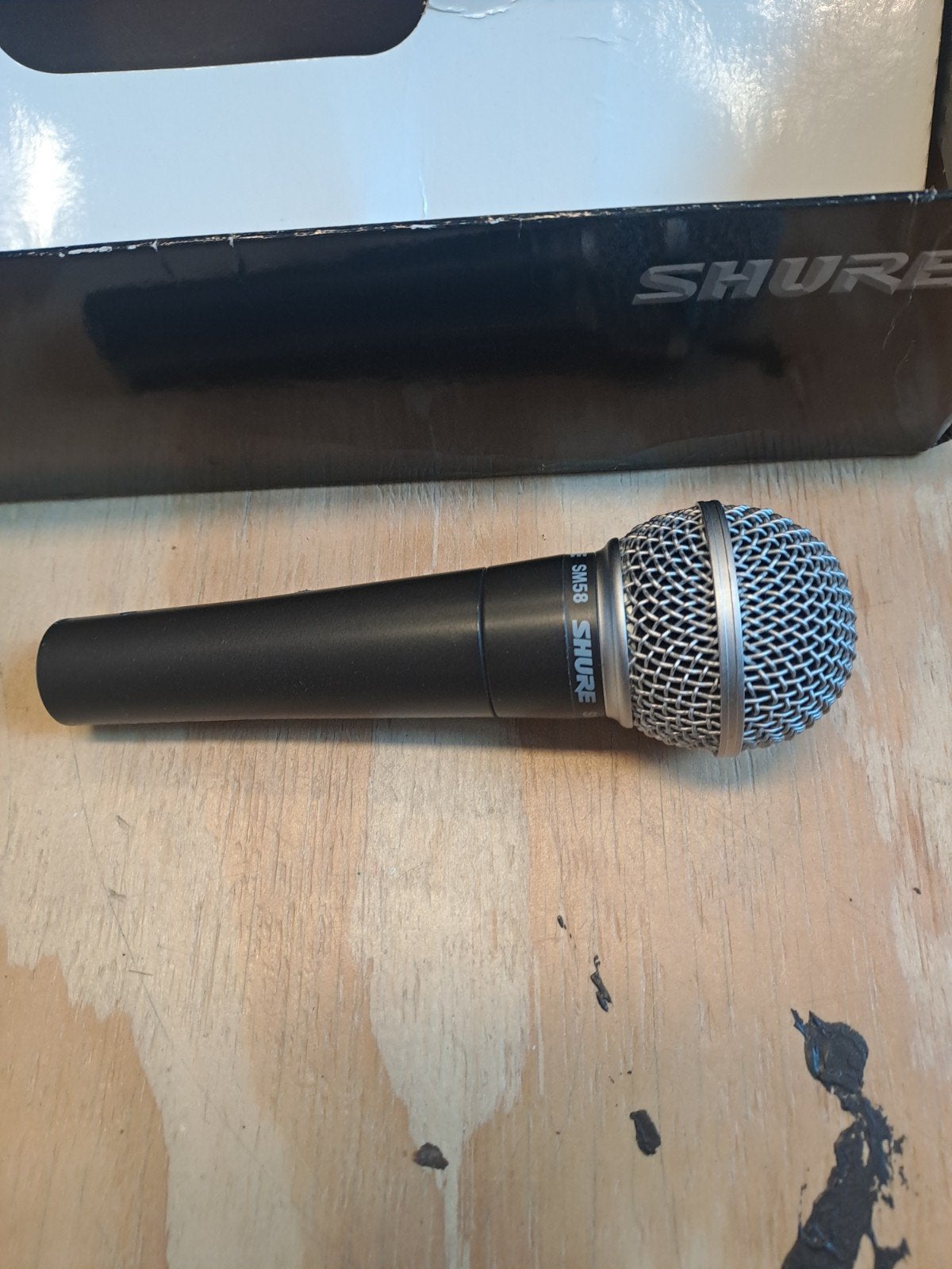 Shure SM58 Zangmicrofoon met etui en originele doos, Ophalen of Verzenden, Gebruikt, Zangmicrofoon