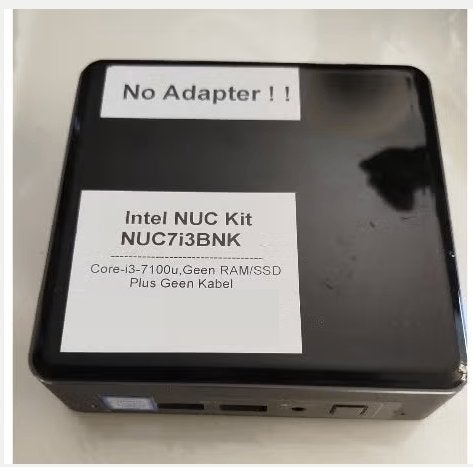 Intel NUC Kit NUC7I3BNK - I3-7100U. No SSD/RAM/Kabel, Computers en Software, Gebruikt, Intel NUC, Ophalen of Verzenden, Intel Core i3