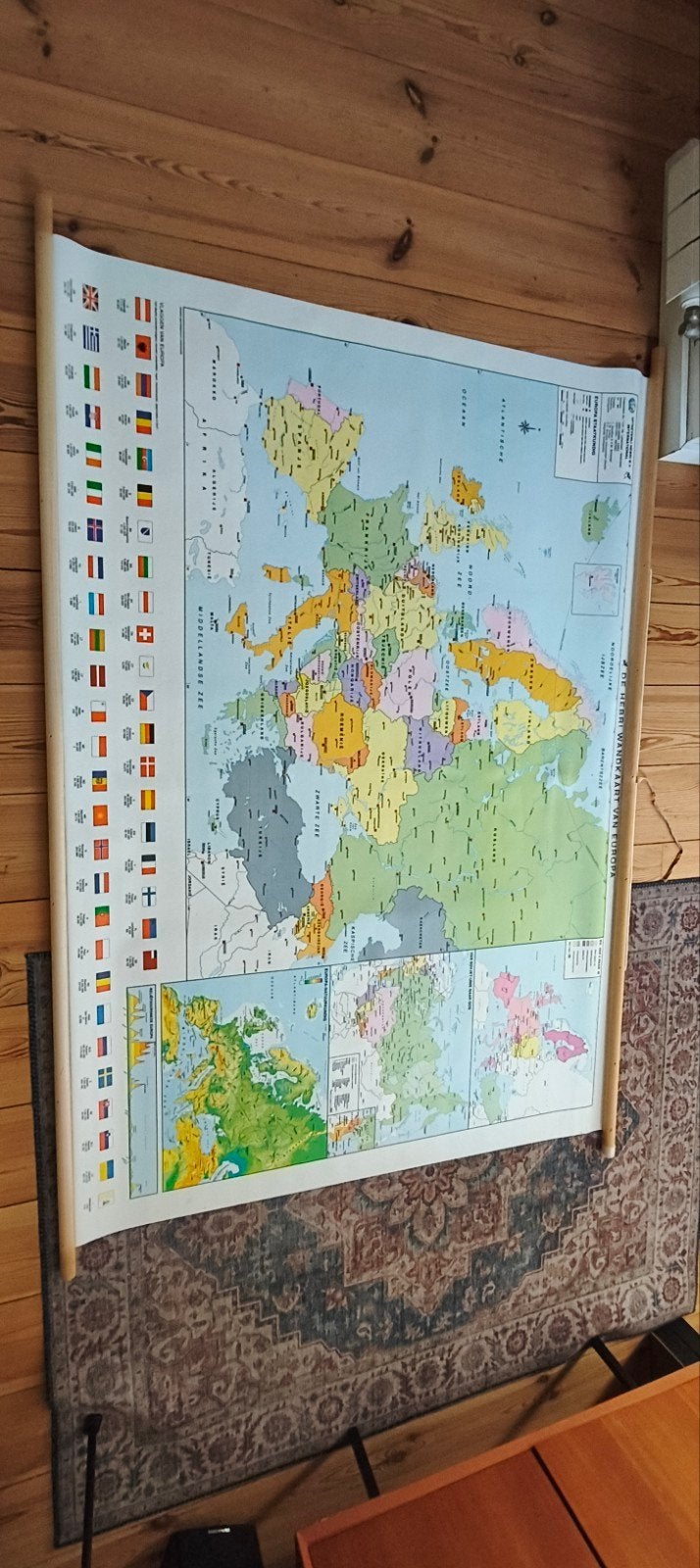Wandkaart Europa 1997, Ophalen, Aardrijkskunde