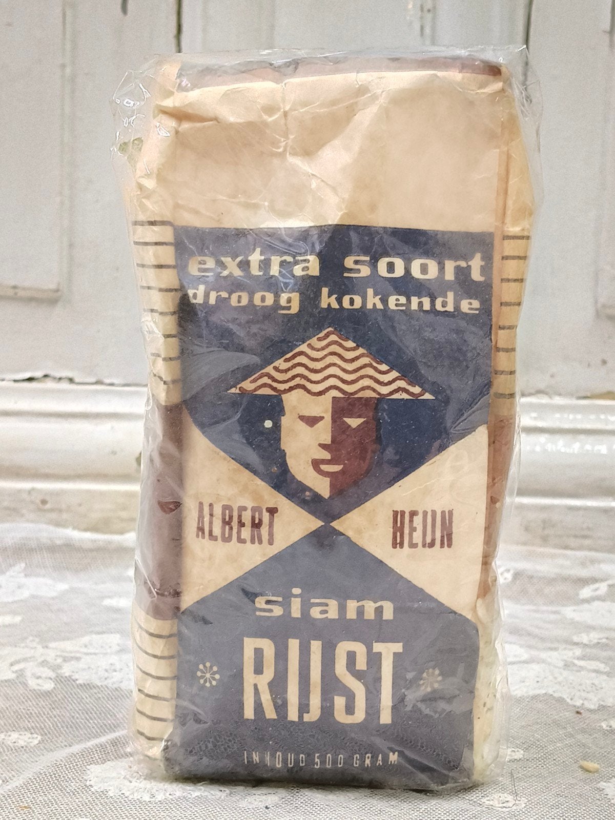Oud pakje Siam rijst AH, Verzamelen, Merken en Reclamevoorwerpen, Gebruikt, Ophalen of Verzenden