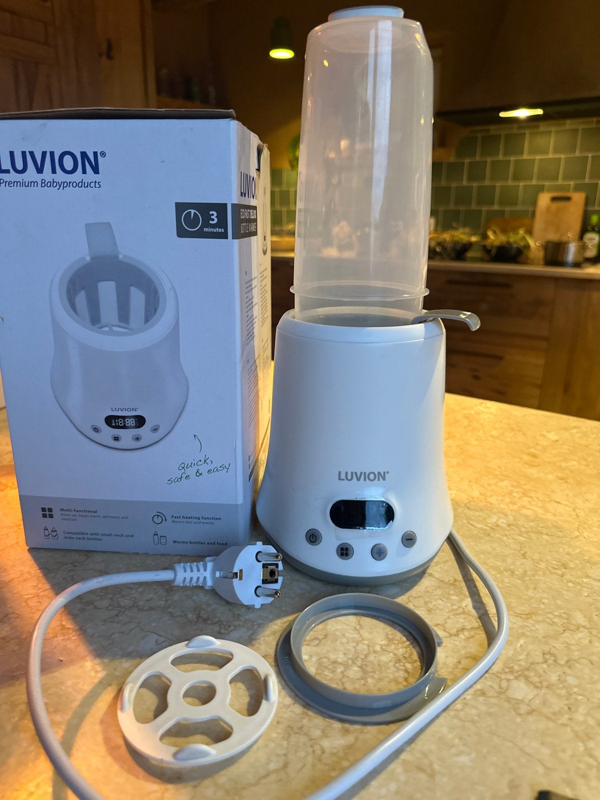 Luvion Eco Fast Deluxe Flessenwarmer - Zo goed als nieuw, Ophalen of Verzenden, Zo goed als nieuw