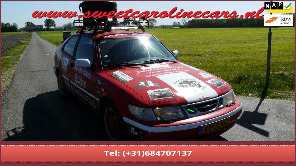 Saab 9-3 Coupé 2.0,Rammelbak,Carbage Run,Shitbox Edition!, Stof, Gebruikt, 4 cilinders, Bedrijf