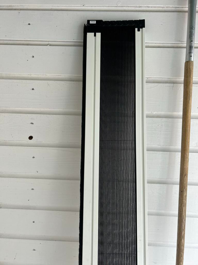 Luxaflex  Hordeur wit met plissé zwart - 210 cm hoog, Ophalen, Kunststof, Minder dan 80 cm, Hordeur