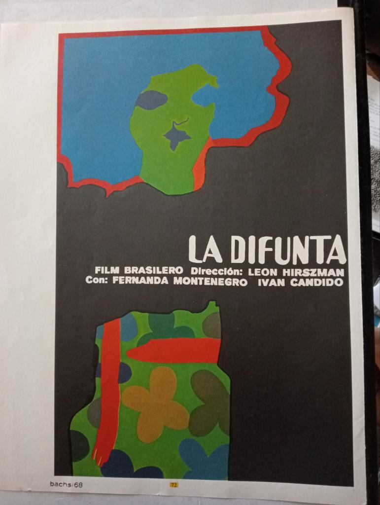 Film affiche Cuba 1970 film Brazilië, Verzamelen, Ophalen of Verzenden, Gebruikt, A1 t/m A3, Film en Tv