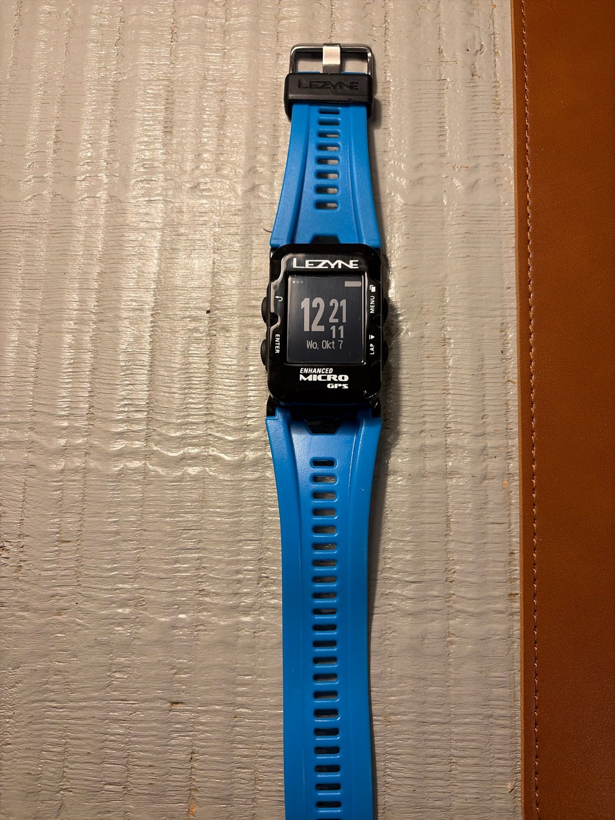 Lezyne Micro GPS Watch, Ophalen of Verzenden, Waterdicht, Zo goed als nieuw, Blauw