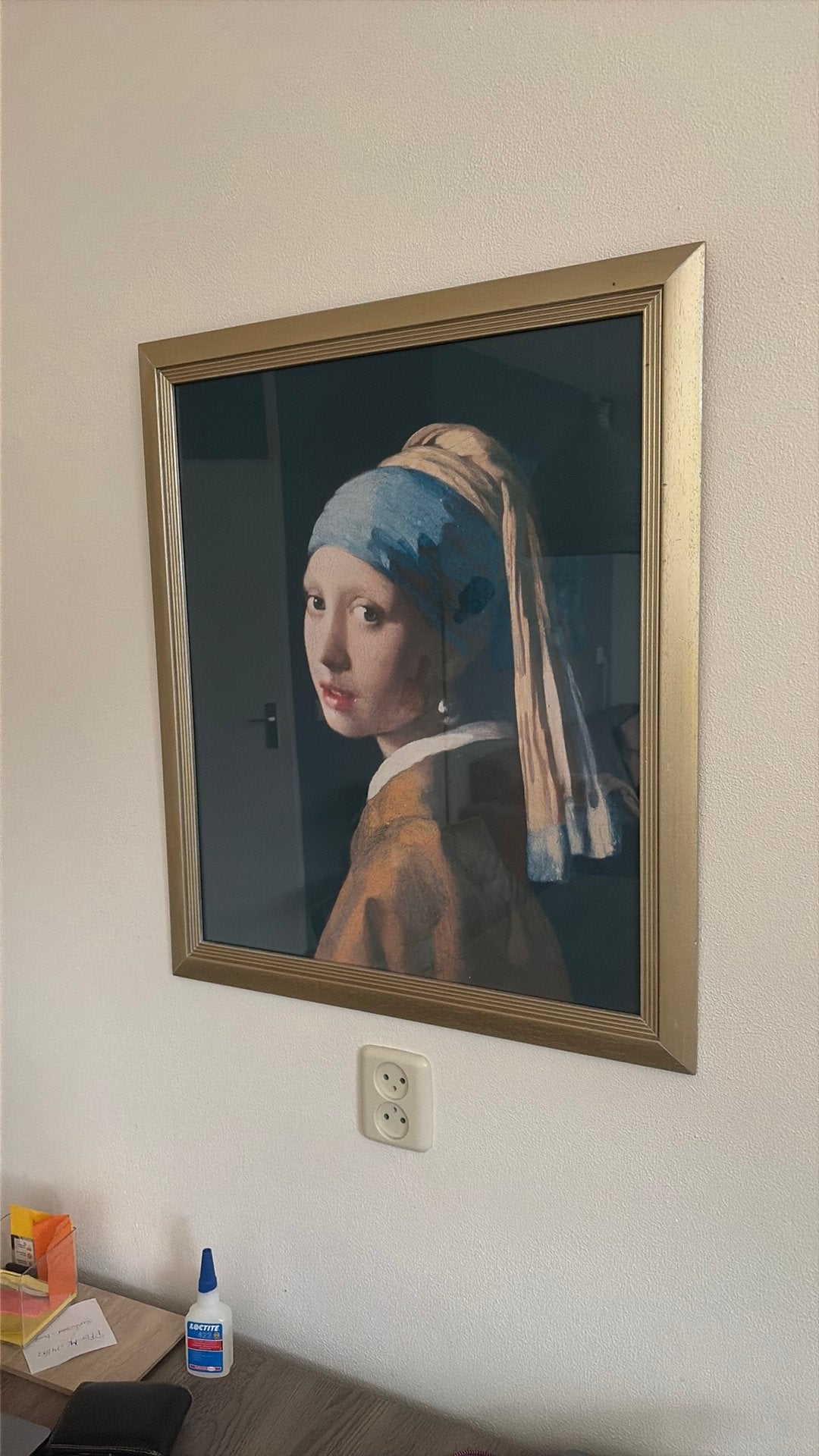 Schilderij Meisje met de parel, Ophalen, Overige materialen, Ingelijst, Portret