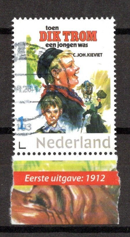 gestempelde zegel. Persoonlijke: Uit serie van 5, Ophalen of Verzenden, Na 1940, Gestempeld