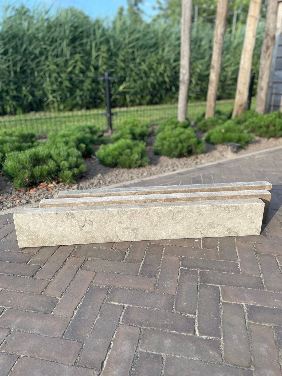 Natuursteen opsluitband 5x15x100, Ophalen, Overige typen, Zo goed als nieuw, Natuursteen