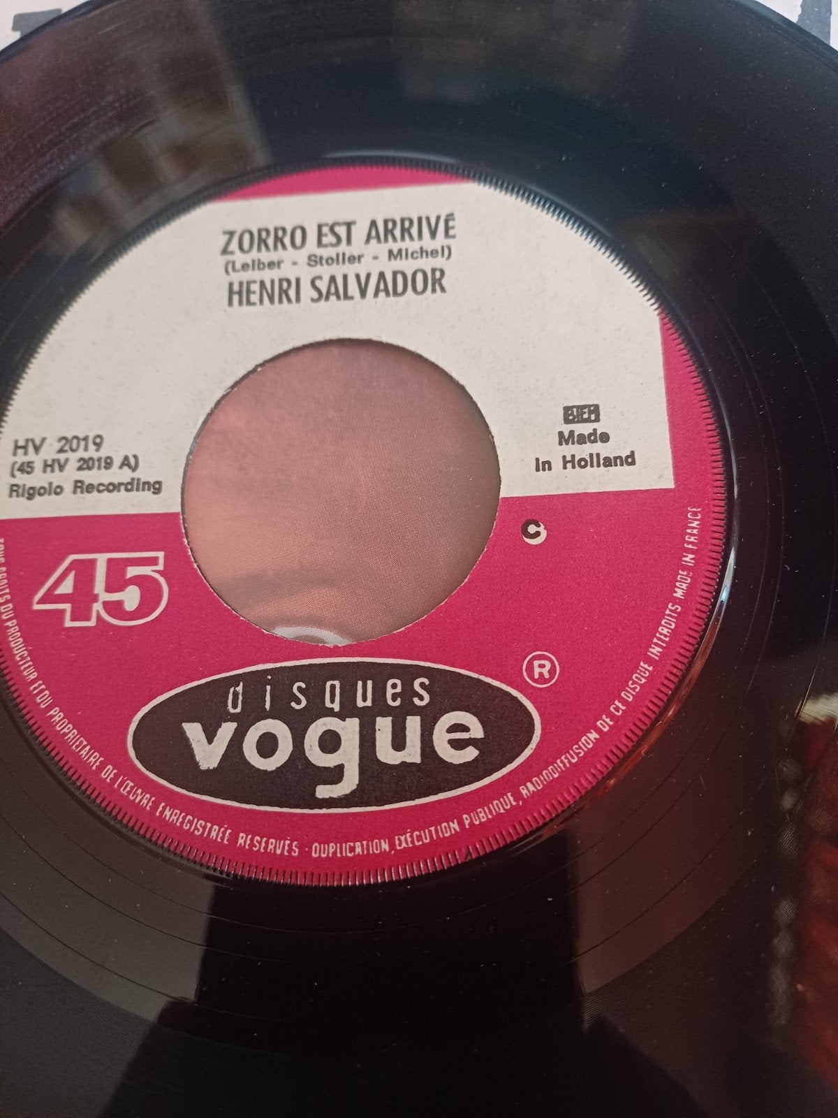 Henri Salvador - Zorro Est Arrivé / Le Petit Clown (Vinyl), Ophalen, Gebruikt, Originele persing, 7 inch