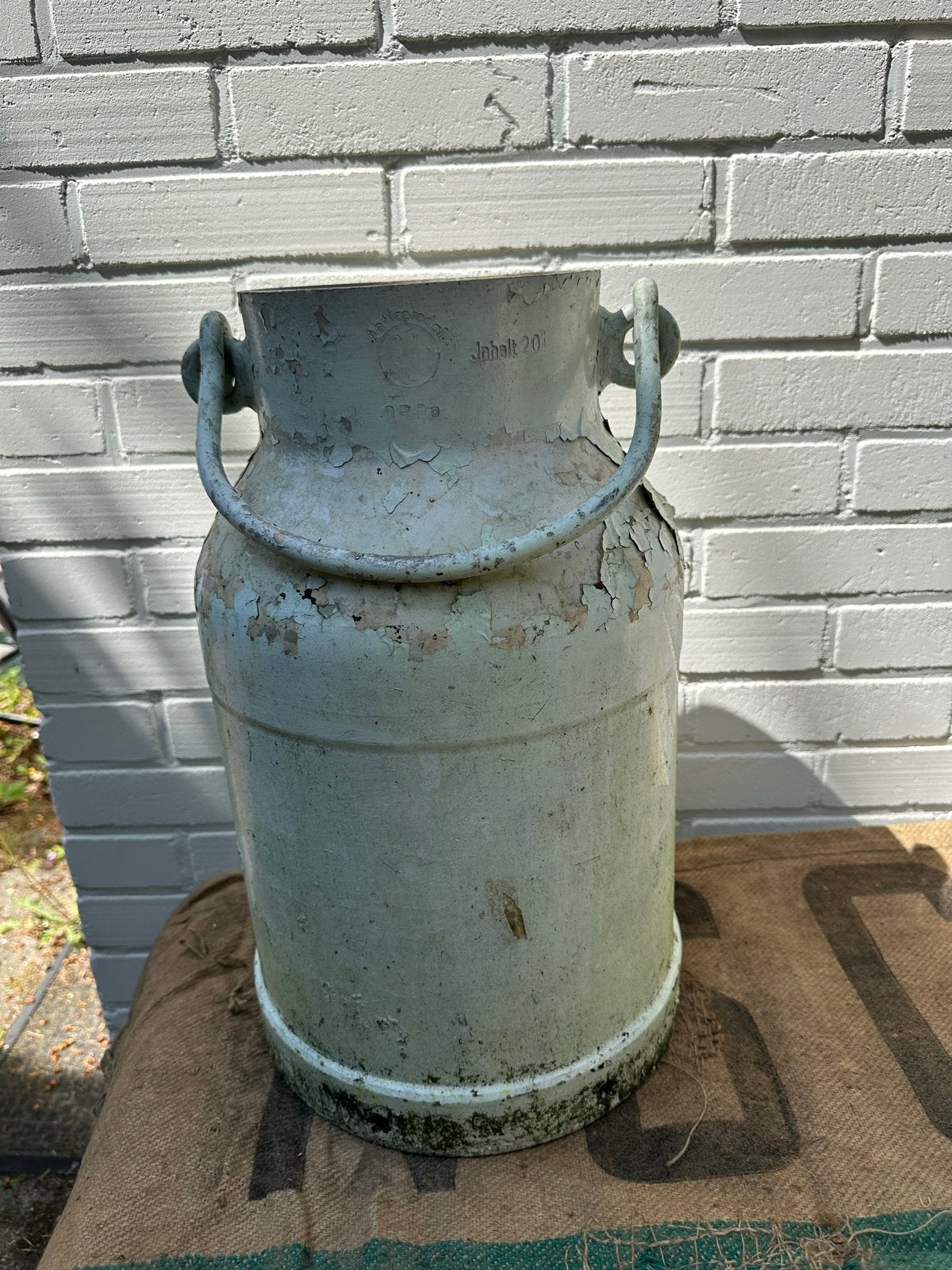 Oude Ritter Aluminium melkbus - 20 liter, Ophalen of Verzenden