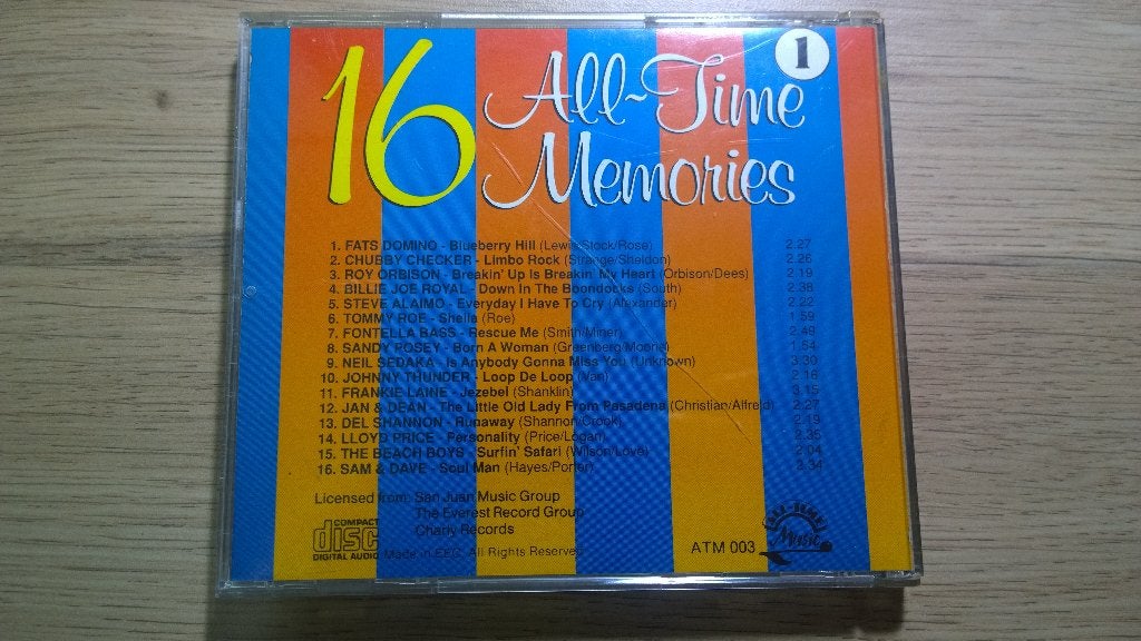 16 all- time memories 1, Ophalen, Gebruikt, Pop, Verzamelalbum