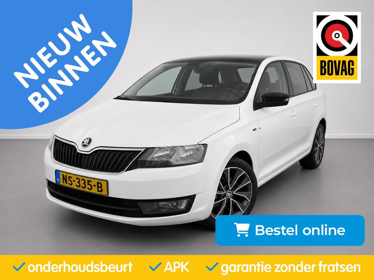 Skoda Rapid Spaceback 1.2 TSI| Pano|CruiseControl|Navi|PDC|S, Auto's, Stof, Gebruikt, Met garantie (alle), Origineel Nederlands