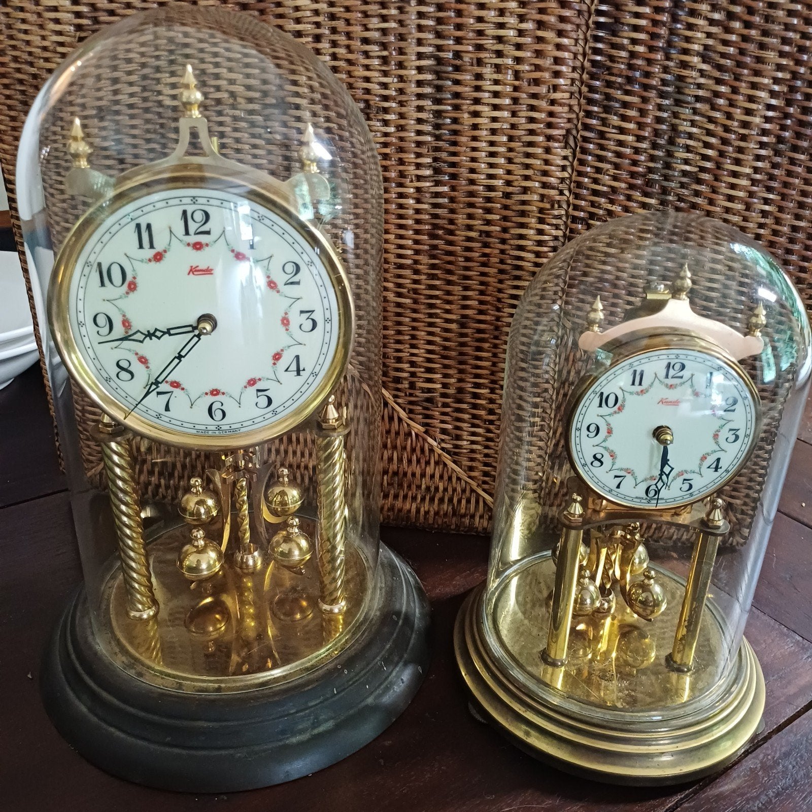 Oude ECHTE Kundo Jaar pendule stolpklokken, Antiek en Kunst, Antiek | Klokken, Ophalen