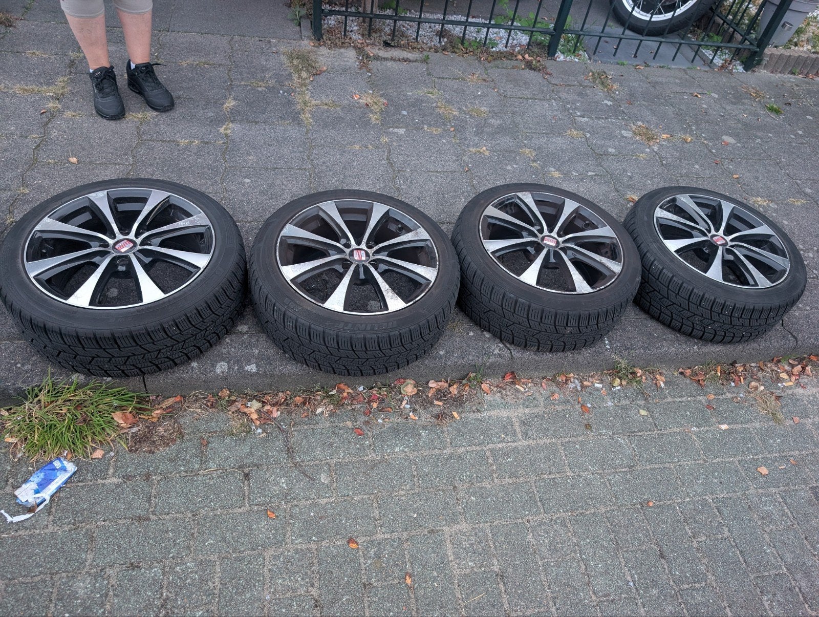 Delinte All Season banden 205/45/16 4x100 Seat Mii, Ophalen, Gebruikt, 16 inch, Banden en Velgen