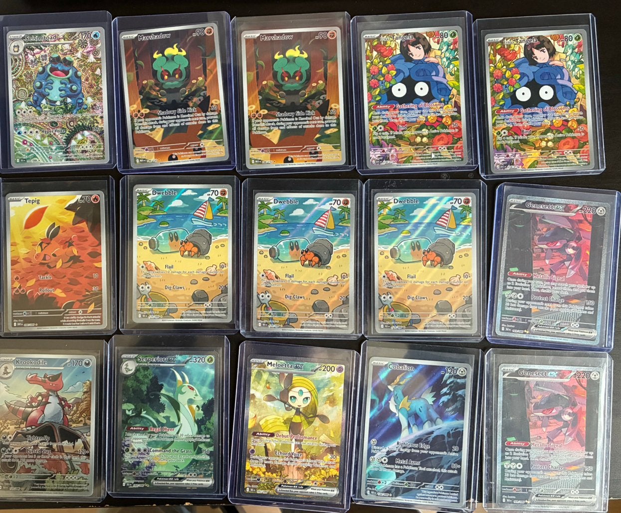 Pokémon hitjes, Ophalen of Verzenden, Zo goed als nieuw, Meerdere kaarten, Foil