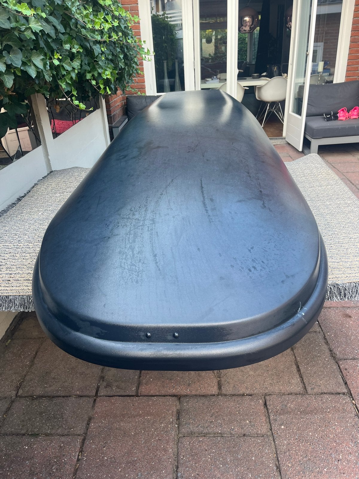 Volvo dakkoffer, 2 sleutels, aan 2 kanten te openen, Ophalen, Gebruikt