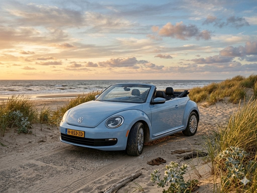 VW Beetle Cabrio 2.5L Denim Blue US-import, Snappcar 5*, Beetle (Kever), Cabriolet, 1476 kg, 75 €/maand