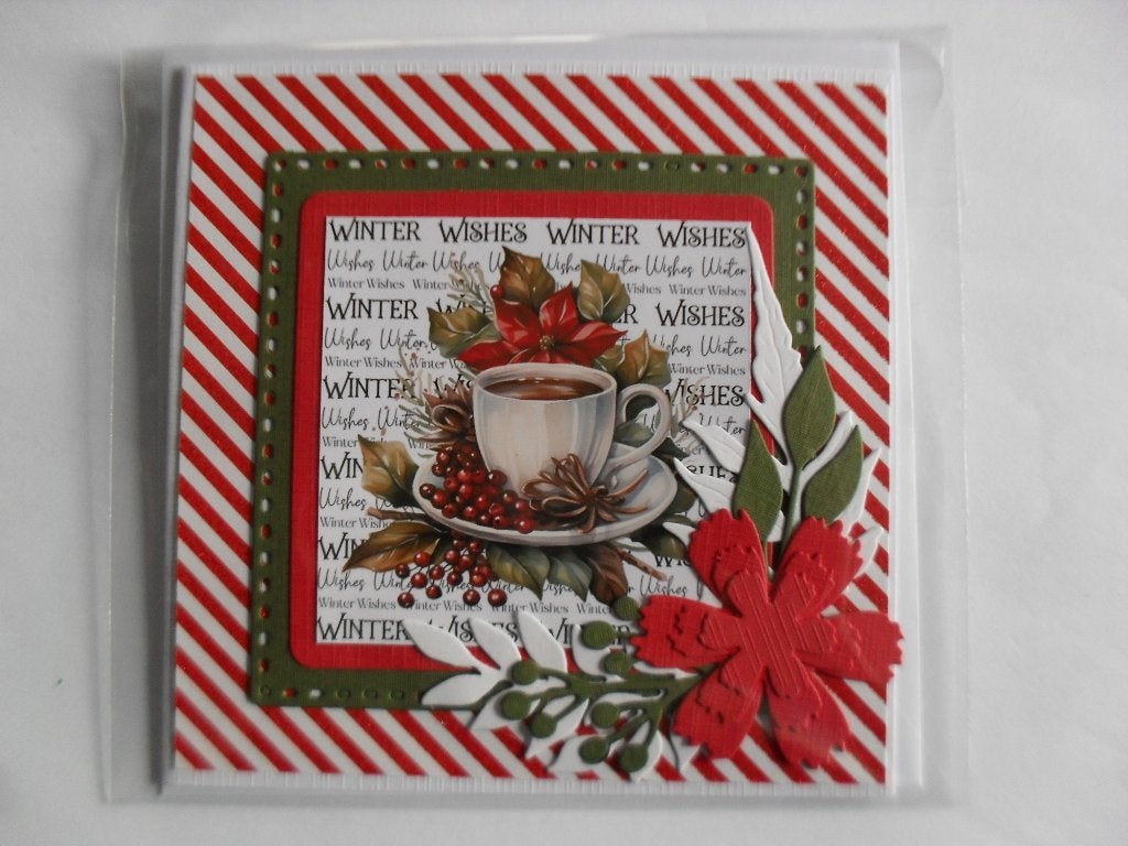 6 kerstkaart met envelop en verpakt, Ophalen of Verzenden, Nieuw, Kerst