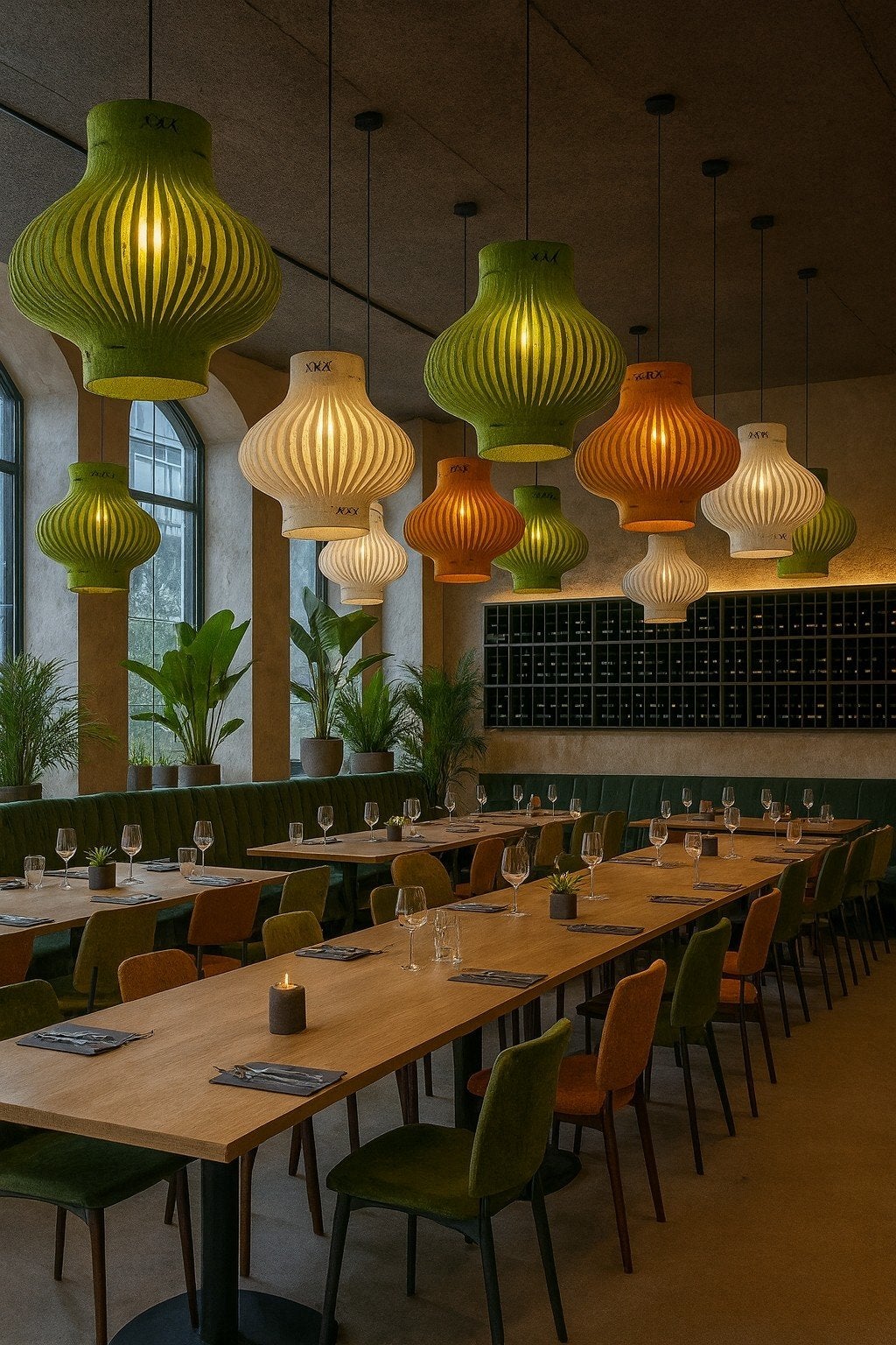 9x Buzzilight Mono akoestische dempende hanglamp van vilt, Huis en Inrichting, Ophalen, Natuurlijk materiaal, E27 (groot), Zo goed als nieuw