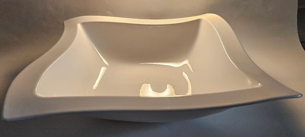 Villeroy & Boch 33cm x 33 cm New wave salade schaal, Porselein of Keramiek, Schaal, Vierkant, Ophalen of Verzenden